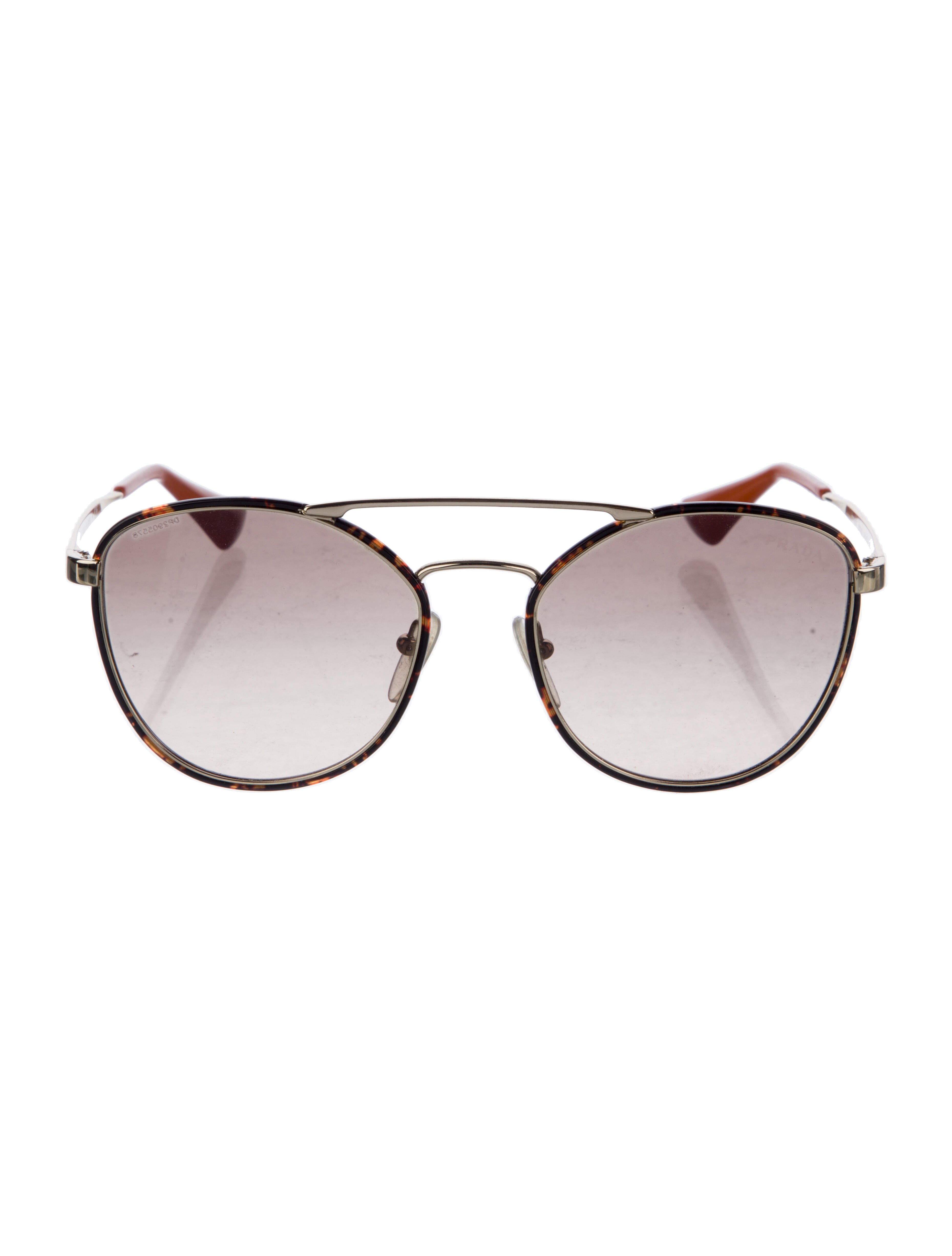 Prada Round Gradient Sunglasses