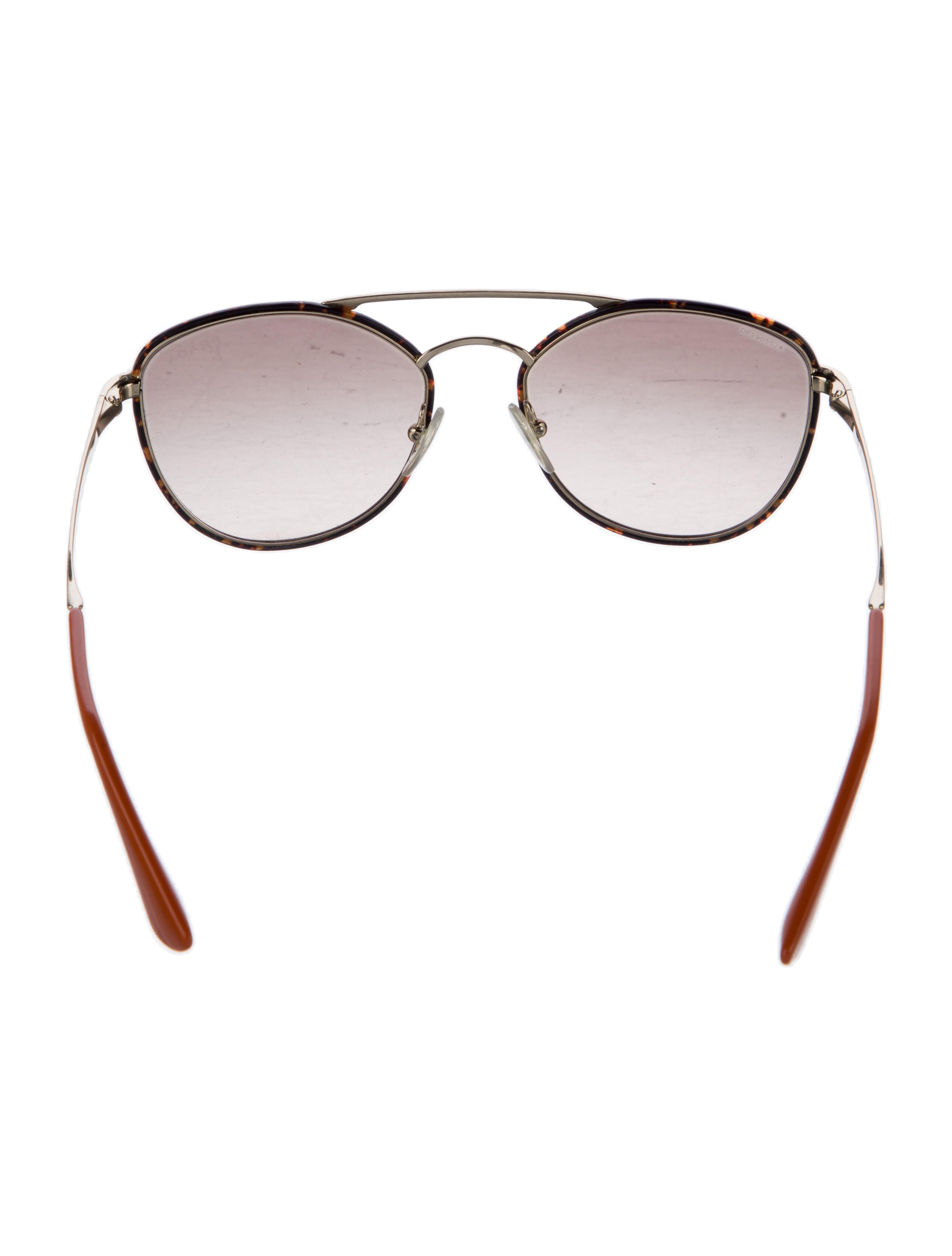 Prada Round Gradient Sunglasses
