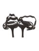 Prada Suede Scalloped Accent Sandals