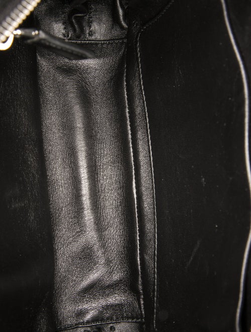 Prada Enameled Metal Triangle Top Handle Bag