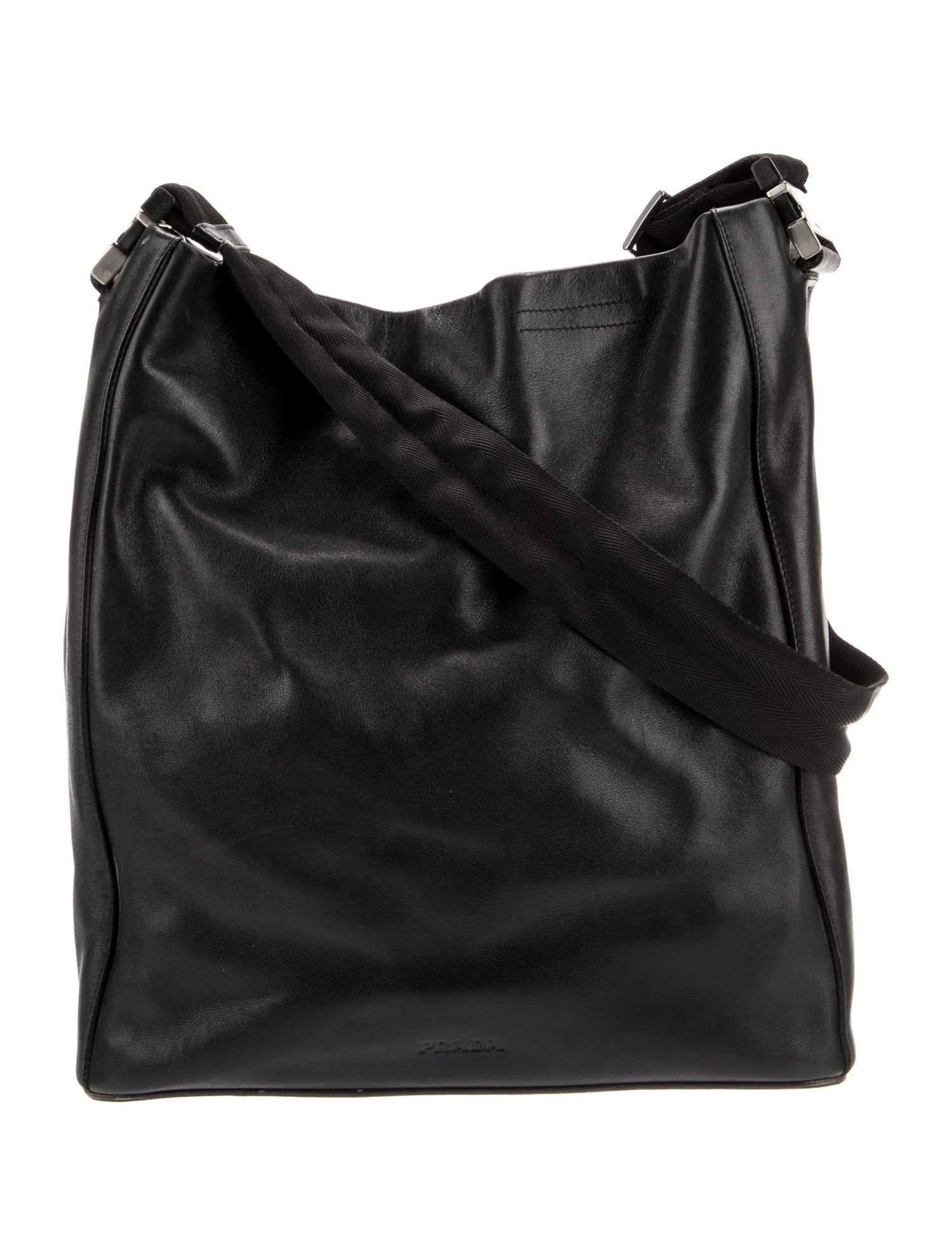 Prada Soft Calf Leather Shoulder Bag