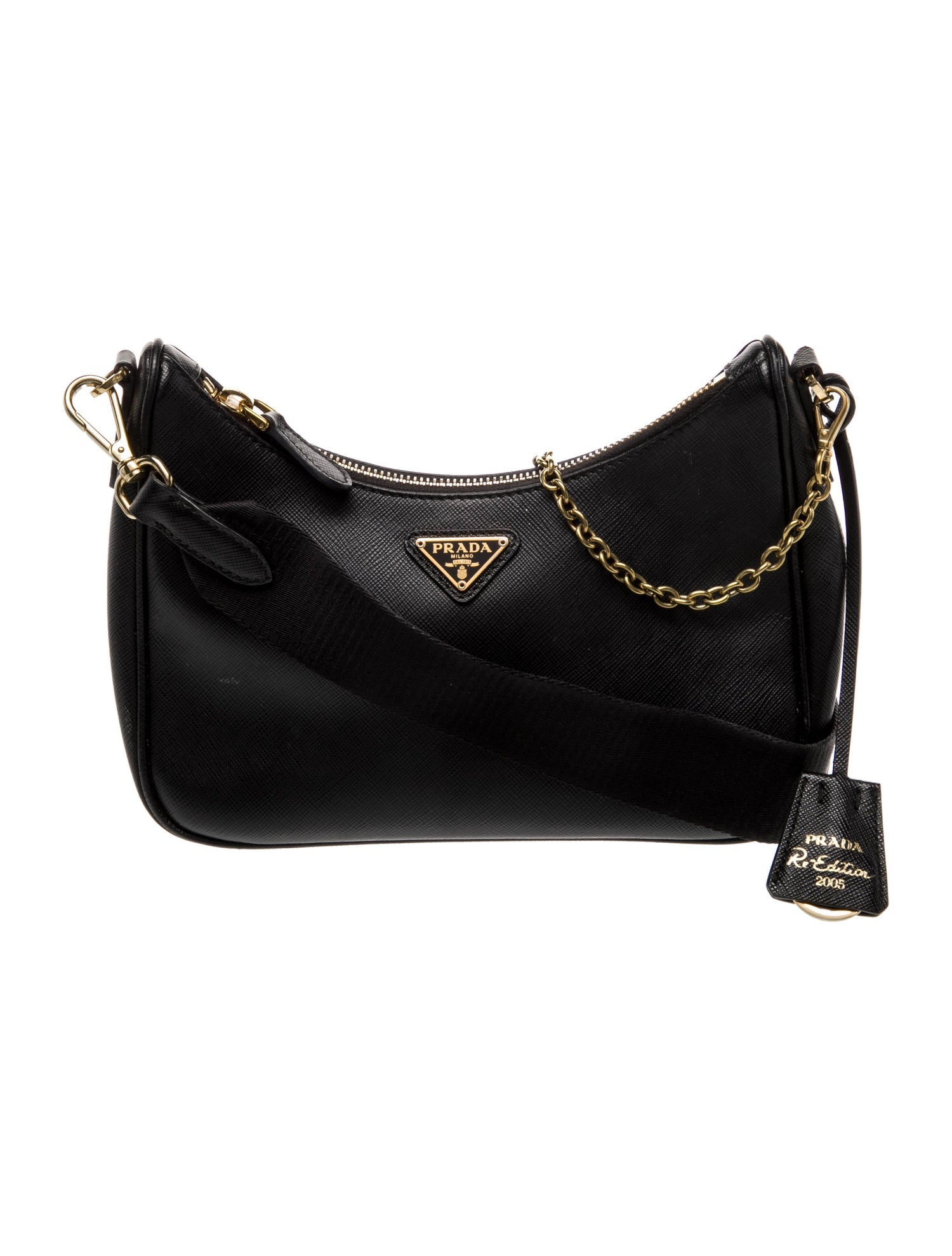 Prada Enameled Metal Triangle Re-Edition 2005