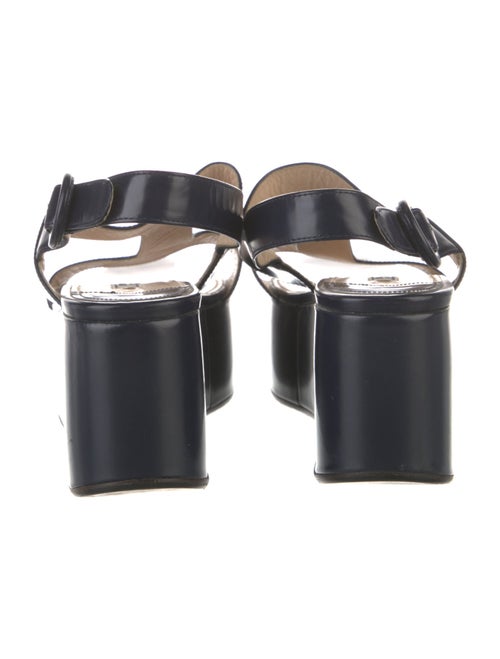Prada Patent Leather Slingback Sandals