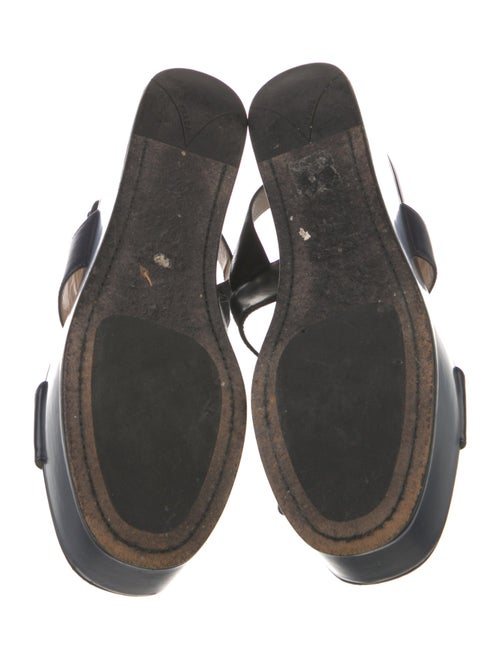 Prada Patent Leather Slingback Sandals