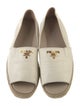 Prada Leather Whipstitch Trim Espadrilles