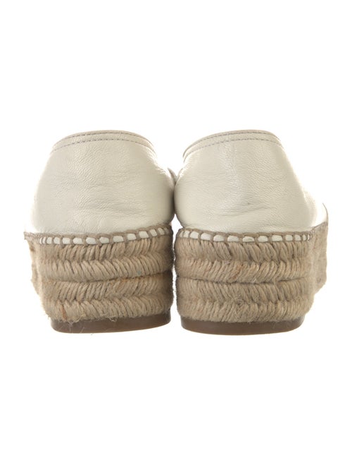 Prada Leather Whipstitch Trim Espadrilles