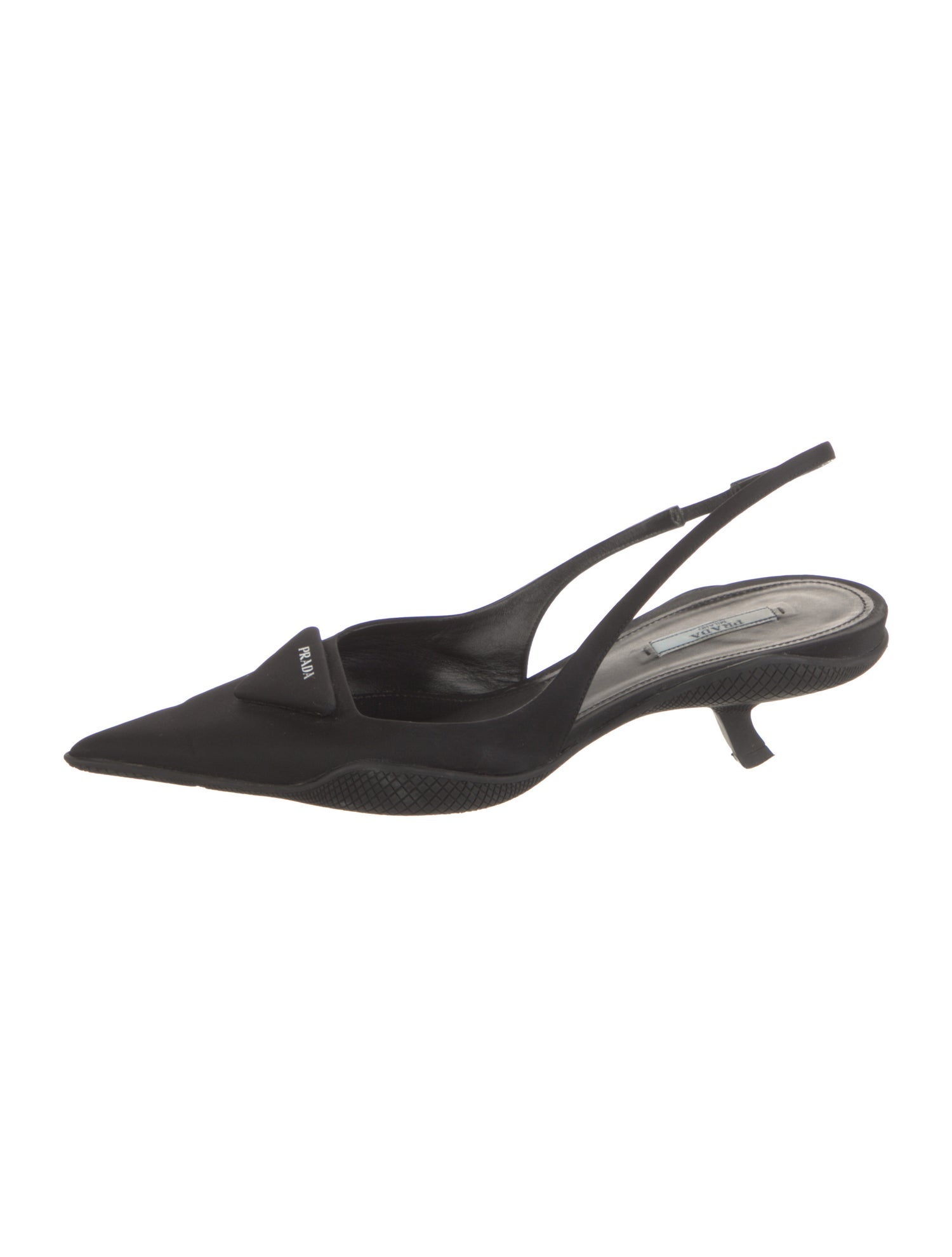 Prada Nylon Slingback Pumps