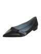 Prada Leather Bow Accents Ballet Flats