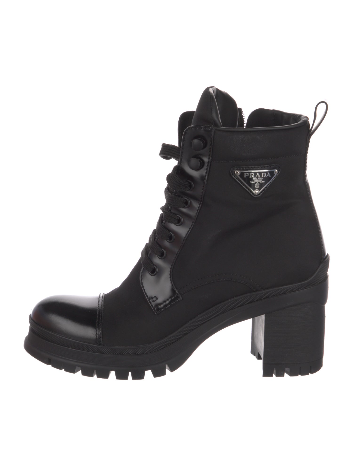 Prada Nylon Combat Boots