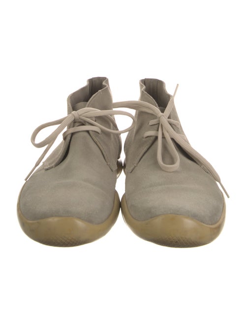 Prada Sport Suede Lace-Up Boots