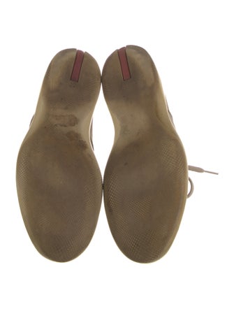 Prada Sport Suede Lace-Up Boots