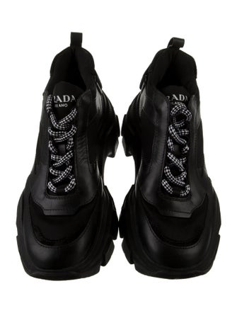 Prada Leather Chunky Sneakers