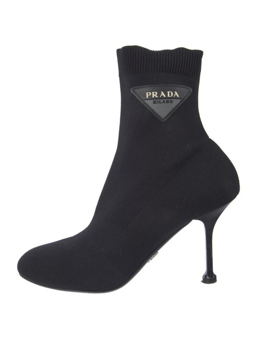 Prada Graphic Print Sock Boots