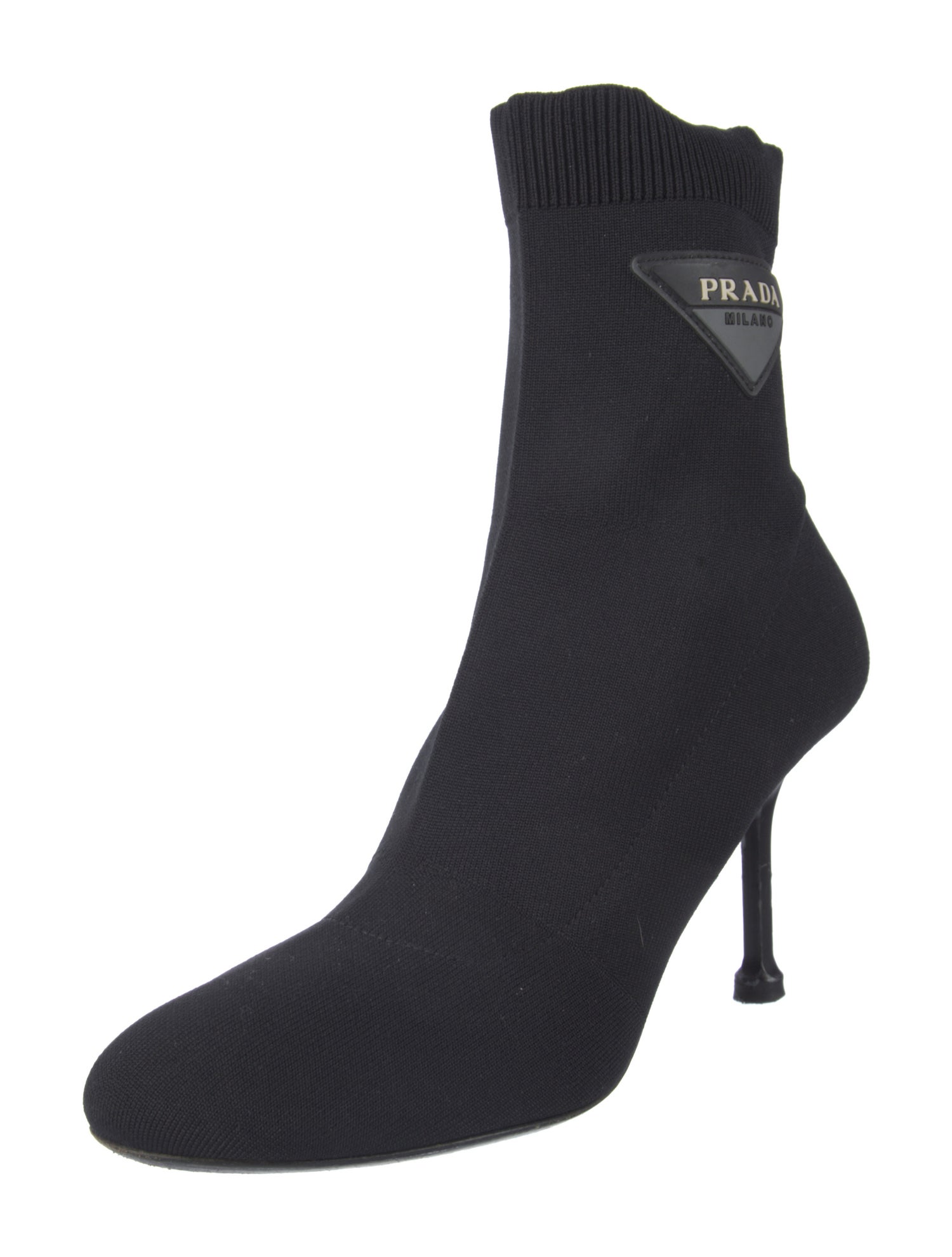 Prada Graphic Print Sock Boots