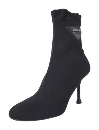 Prada Graphic Print Sock Boots