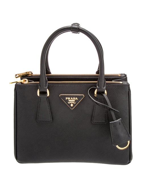 Prada Saffiano Leather Galleria Double Zip Mini