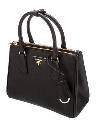 Prada Saffiano Leather Galleria Double Zip Mini