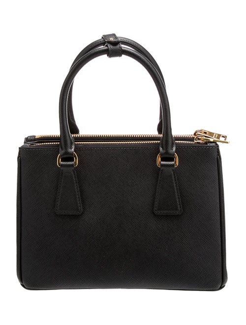 Prada Saffiano Leather Galleria Double Zip Mini