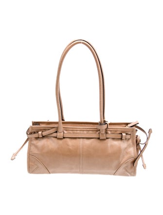 Prada Enameled Metal Triangle Soft Lux Bonnie Medium 2024