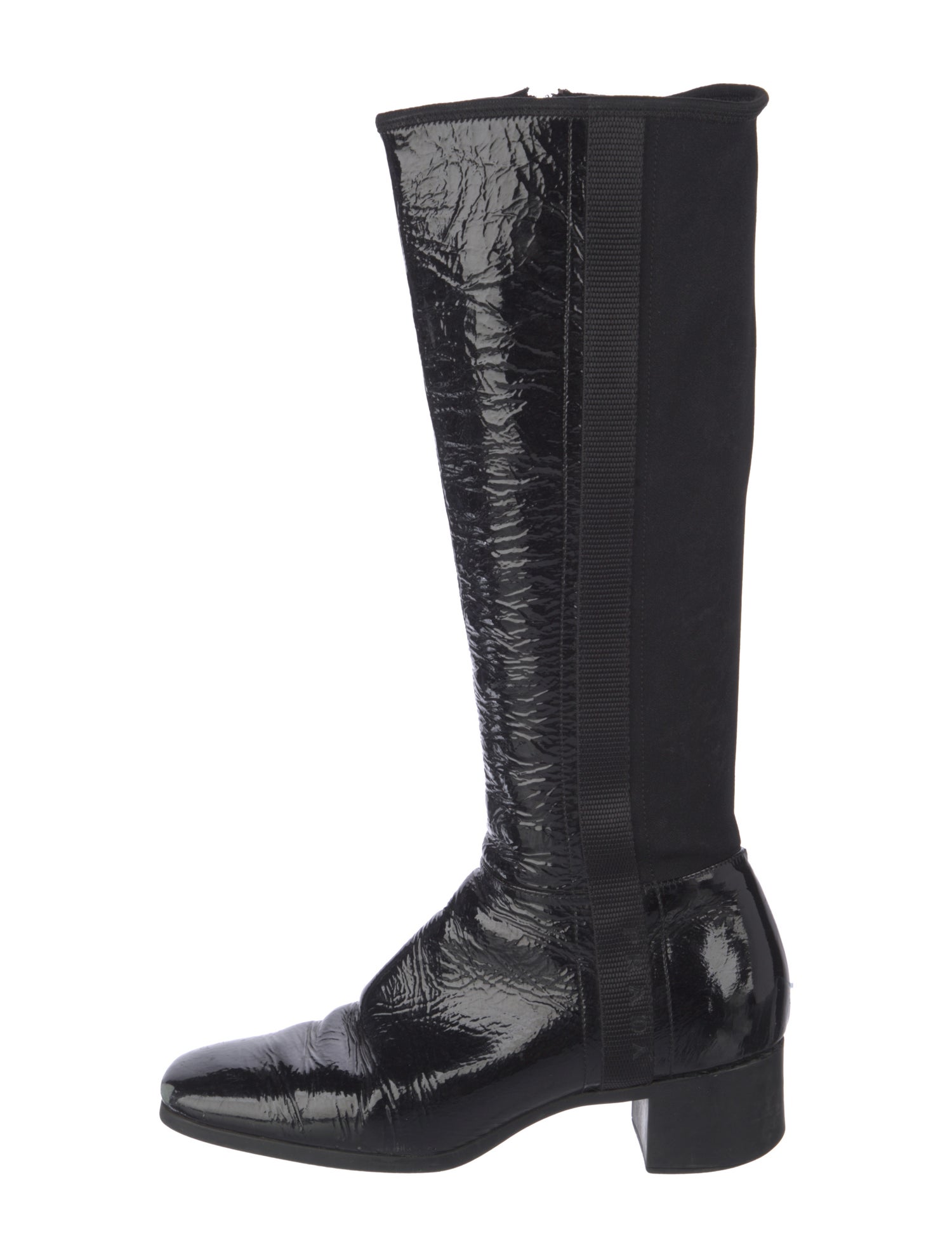 Prada Sport Patent Leather Riding Boots