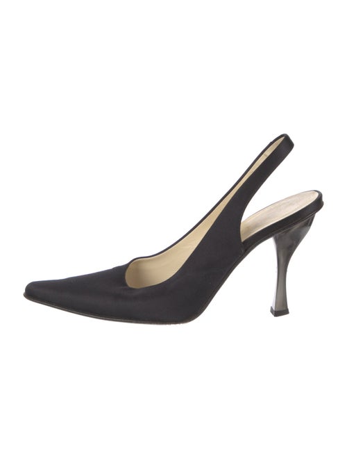 Prada Satin Slingback Pumps
