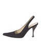 Prada Satin Slingback Pumps