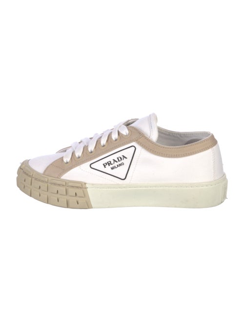 Prada Canvas Graphic Print Sneakers