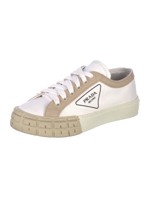 Prada Canvas Graphic Print Sneakers