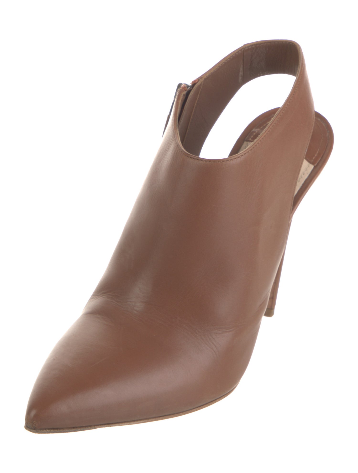 Prada Leather Slingback Sandals