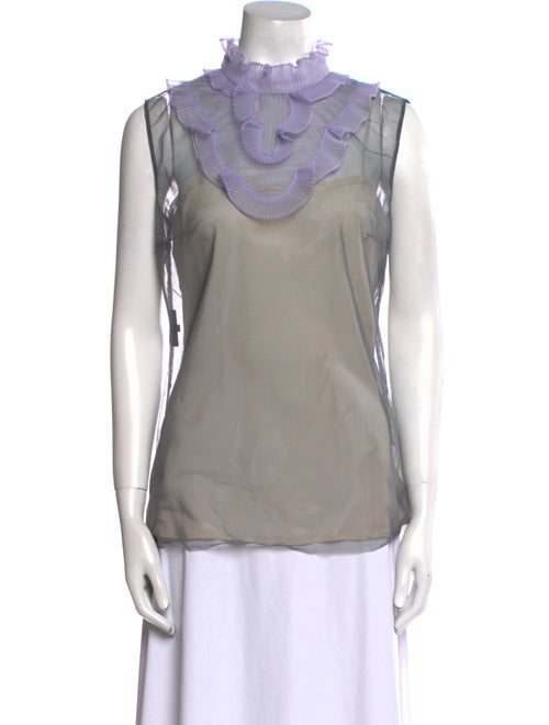 Prada 2018 Mock Neck Top