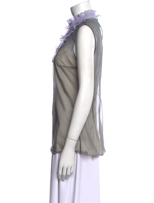 Prada 2018 Mock Neck Top