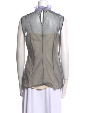 Prada 2018 Mock Neck Top