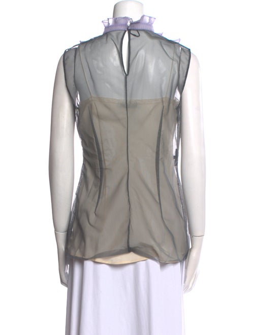 Prada 2018 Mock Neck Top