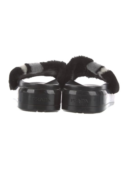 Prada Fur Printed Slides