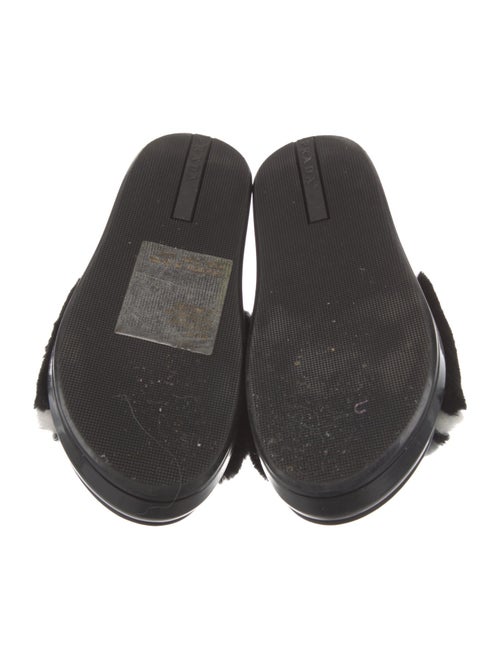 Prada Fur Printed Slides