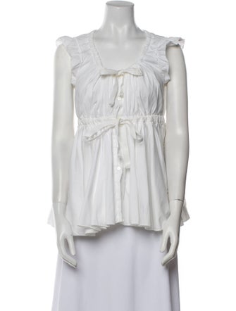 Prada 2011 Scoop Neck Blouse