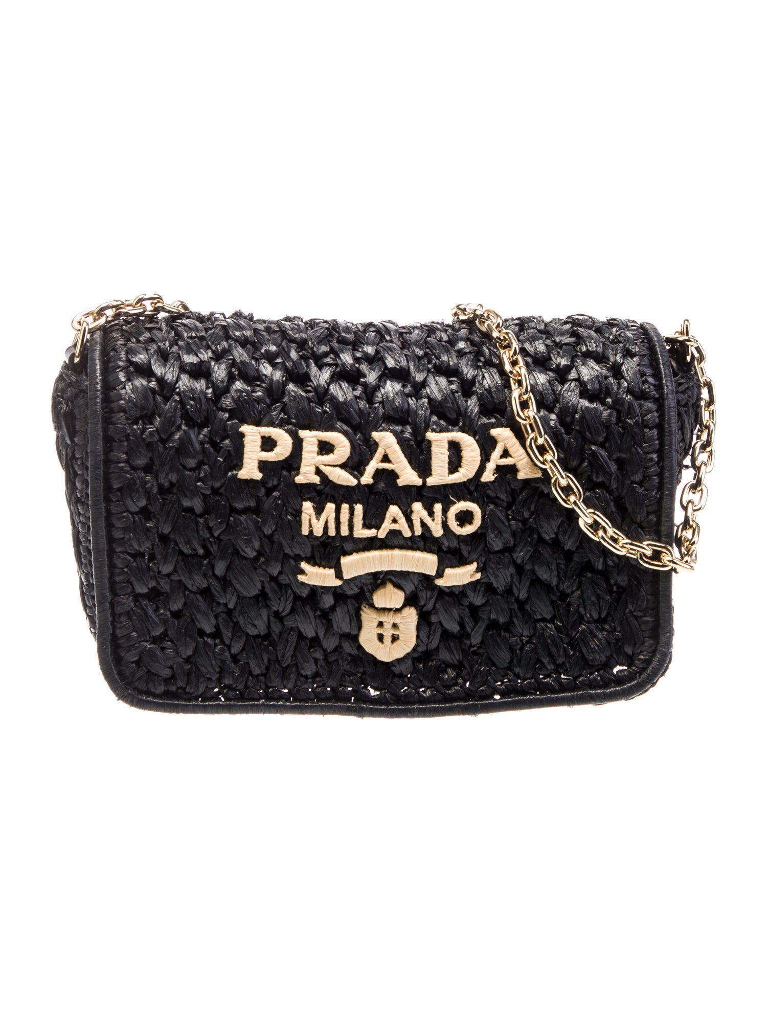 Prada Straw Crossbody Bag