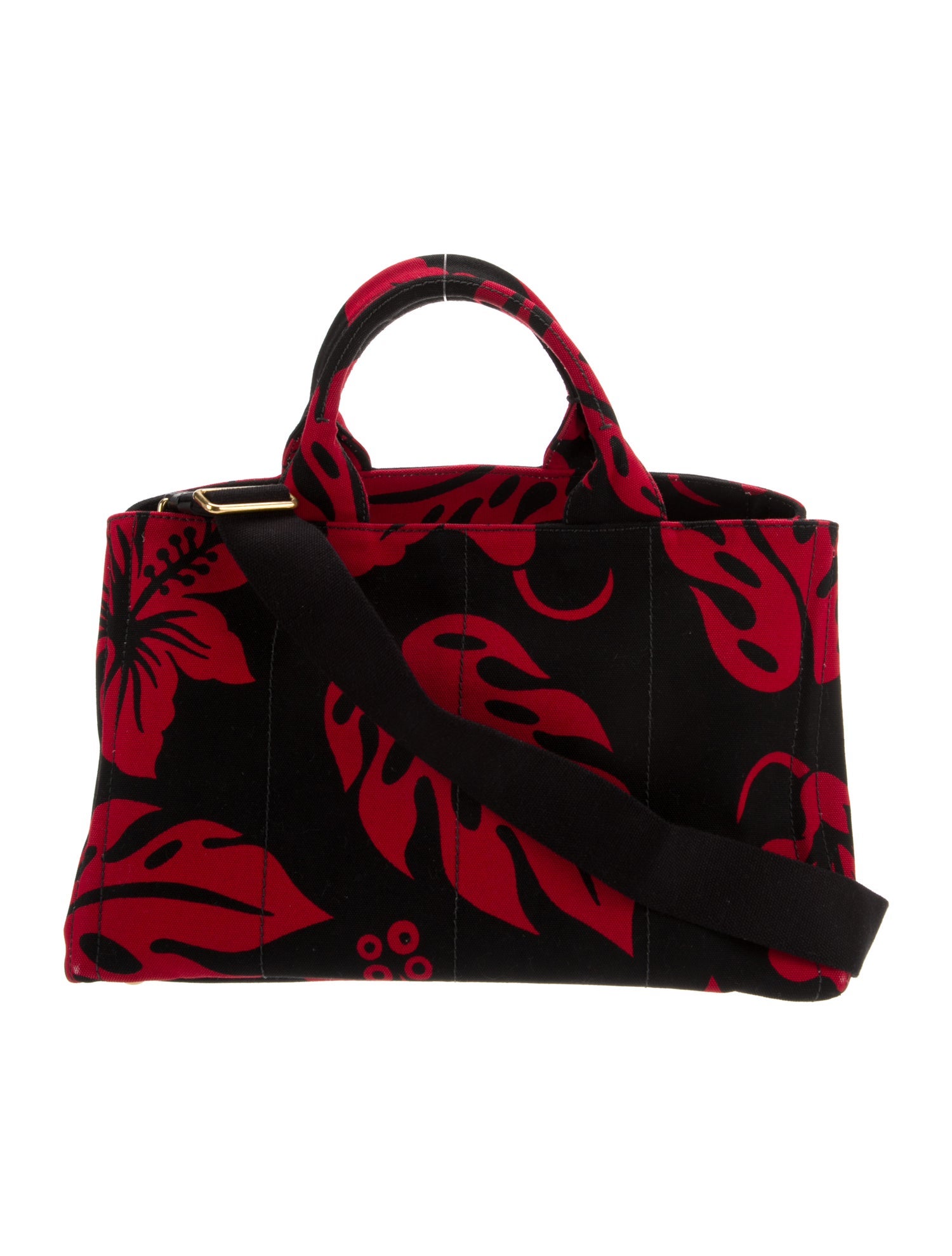 Prada Enameled Metal Triangle Shoulder Bag