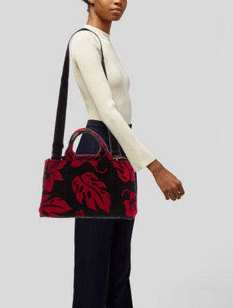 Prada Enameled Metal Triangle Shoulder Bag