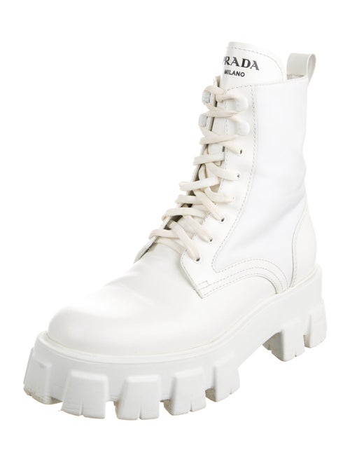 Prada Leather Combat Boots
