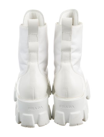 Prada Leather Combat Boots