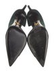 Prada Suede Leather Trim Embellishment D'Orsay Pumps