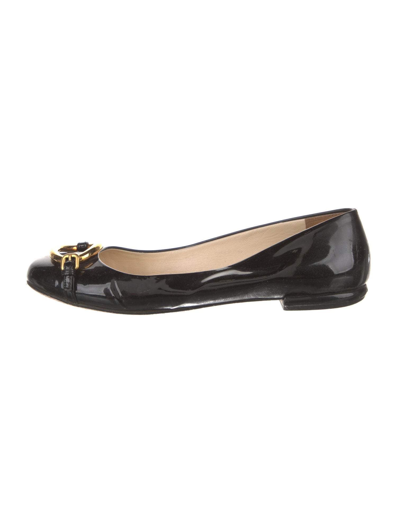 Prada Patent Leather Ballet Flats