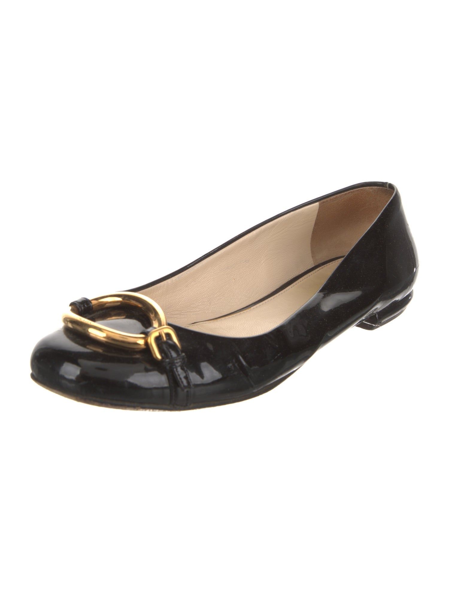 Prada Patent Leather Ballet Flats