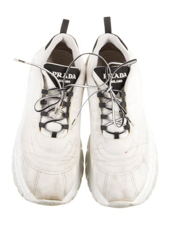 Prada Nylon Colorblock Pattern Sneakers