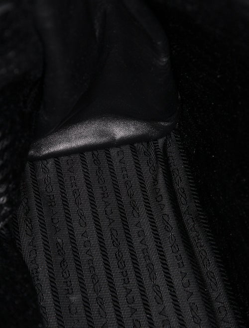 Prada Enameled Metal Triangle Bonnie Large