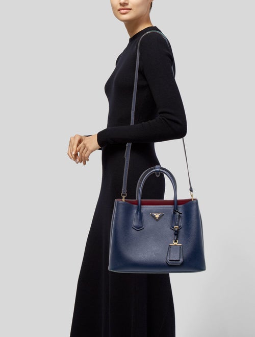Prada Saffiano Leather Double Bag Medium
