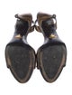 Prada Leather Studded Accents Slingback Sandals