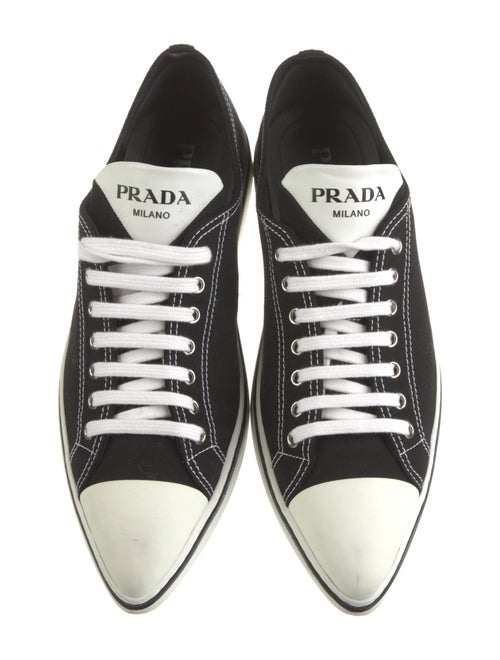 Prada Canvas Colorblock Pattern Sneakers