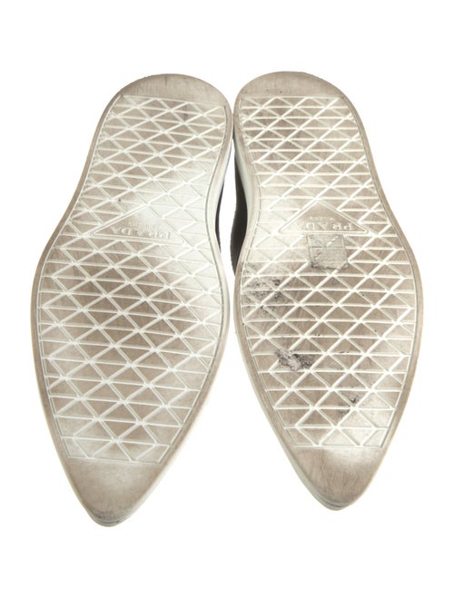 Prada Canvas Colorblock Pattern Sneakers